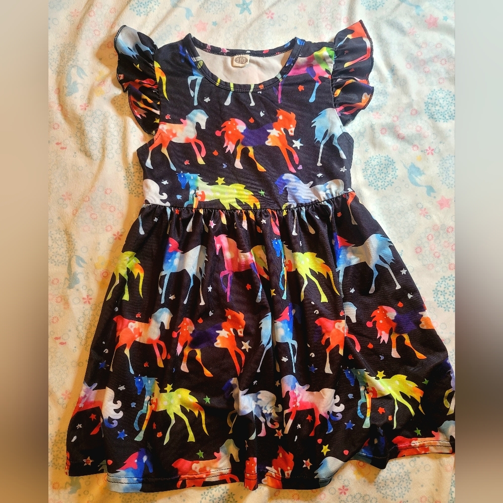🦄 Girls Unicorn Dress Size 4T
